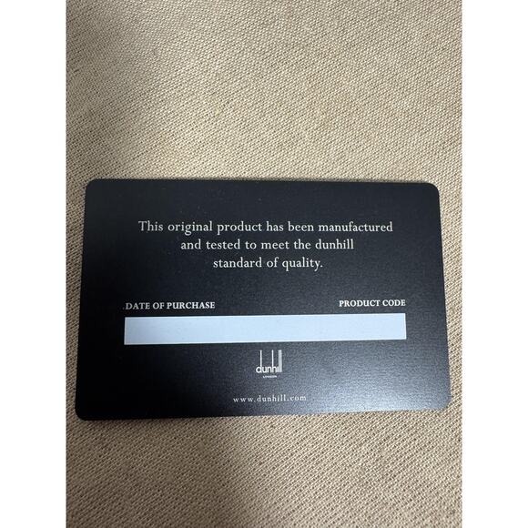 Dunhill London card  Holder  Wallet Black Leather Made in France Boxed - Picture 12 of 12